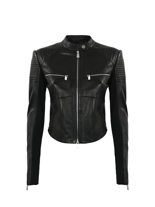 Giubbotto biker Batman in pelle PINKO | 103883 Y75KZ99